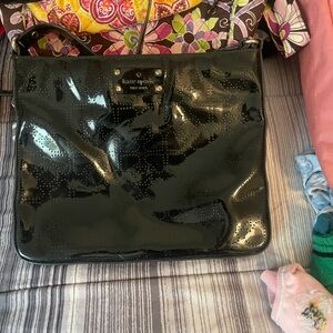 Kate Spade Glossy Black Handbag